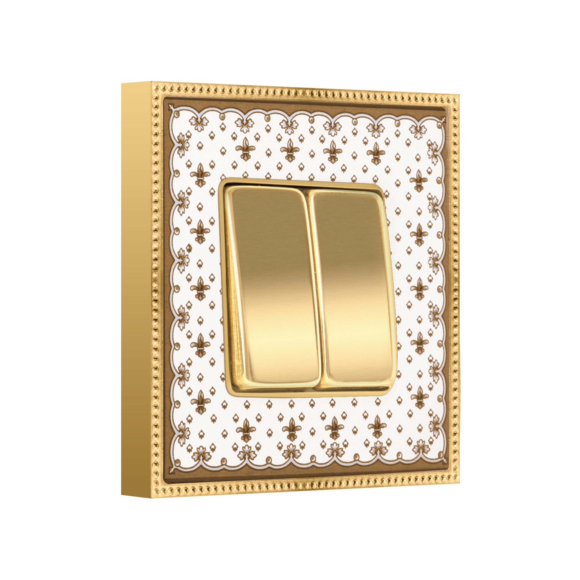 Interruptor doble tecla PORCELAIN BELLE EPOQUE