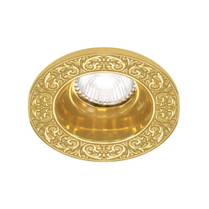 Ojo de buey clásico con forma redonda en oro