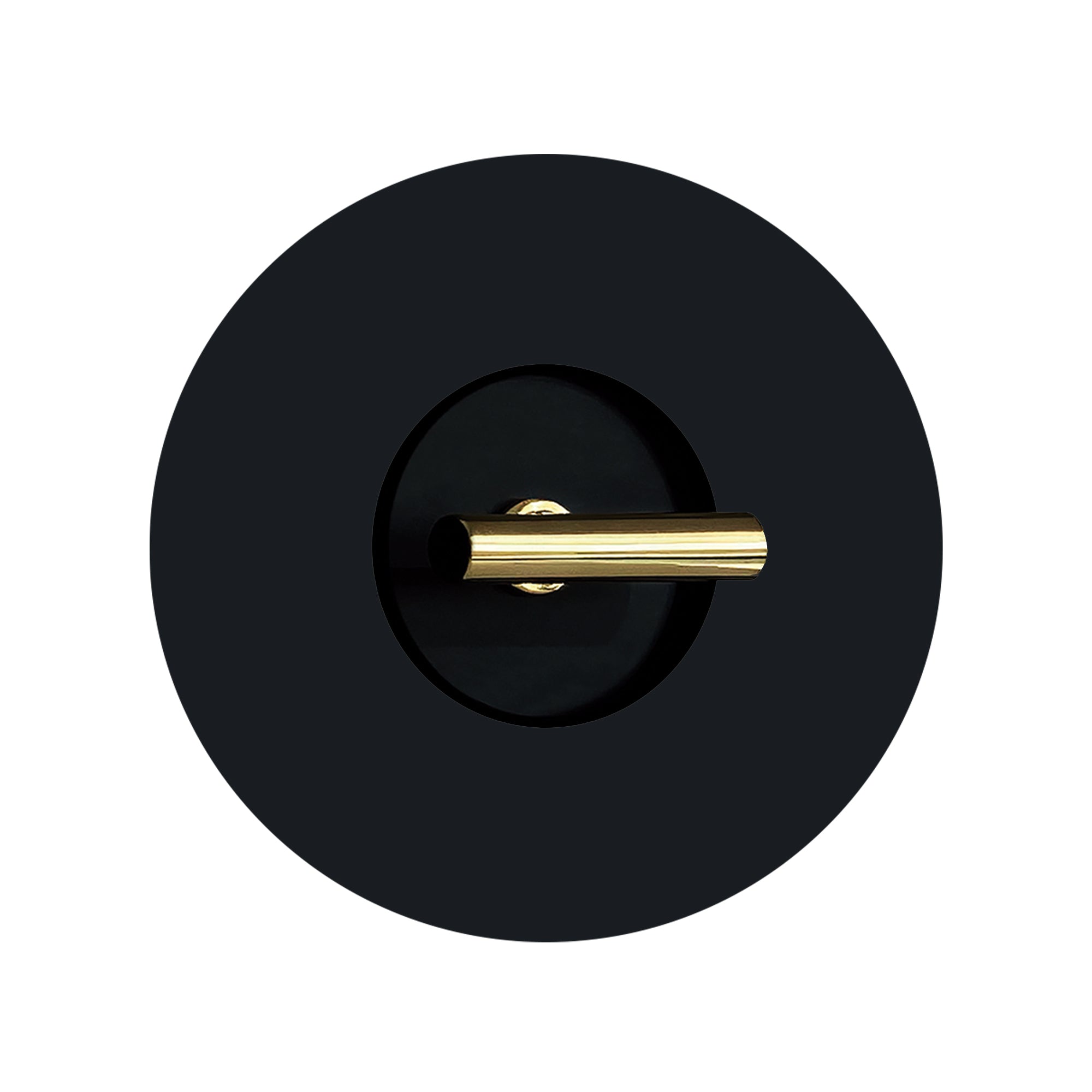Round rotary light switch