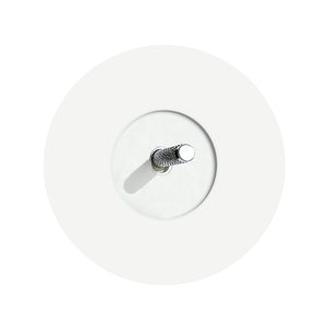 Round toggle light switch