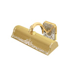 Cargar imagen en el visor de la galería, lampara de cuadro en estilo clásico, color oro con patina blanca
