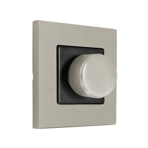 Interruptor botón giratorio SoHo color brushed nickel